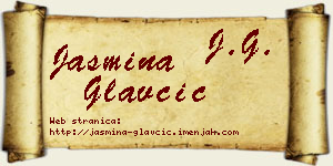 Jasmina Glavčić vizit kartica